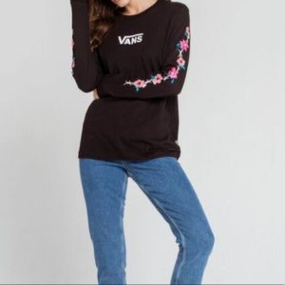 Vans Barbeesha Long Sleeve Graphic Tee in Black - Picture 13 of 16